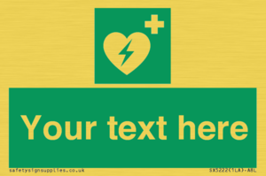 Custom Defibrillator Sign